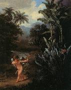 Philip Reinagle Cupid Inspiring the Plants with Love Sweden oil painting reproduction